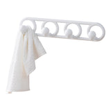 Heavy Duty Plastic 4-Hook Hook, White, 19.7-in D9Y9 - product image 1