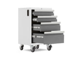 Bold 3.0 Series Lockable 4-Drawer Rolling Tool Cabinet, Fully-Welded, 600-lb Capacity, White/Platinum, 21-in X8V4 - product image 2