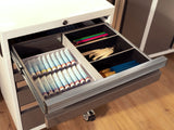 Bold 3.0 Series Lockable 4-Drawer Rolling Tool Cabinet, Fully-Welded, 600-lb Capacity, White/Platinum, 21-in X8V4 - product image 5
