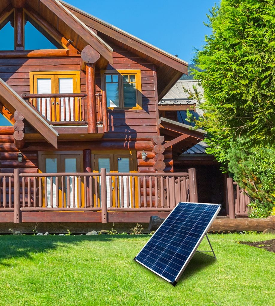 100 Watt, 12V Crystalline Solar Panel Kit with Stand and Charge Controller S7V2 - product image 5