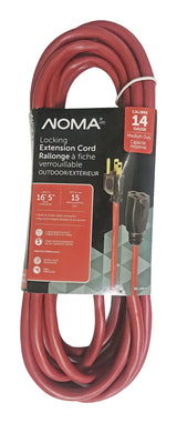 16-ft 5-in 14/3 Outdoor Extension Cord with Grounded Outlet and Locking Connector, Red B2O6 - product image 1