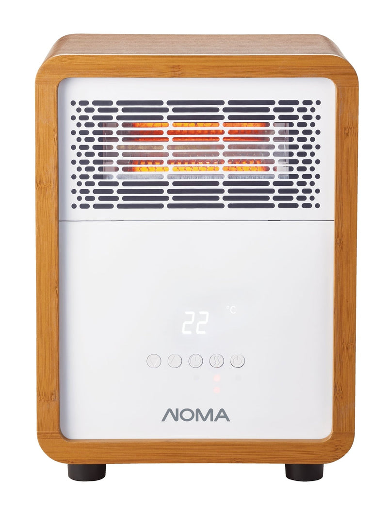 3-Setting Cabinet Heater with Child Lock, Quartz and Radiant Heating, Wood Grain Finish O0F3