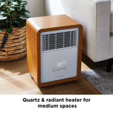3-Setting Cabinet Heater with Child Lock, Quartz and Radiant Heating, Wood Grain Finish O0F3 - product image 3
