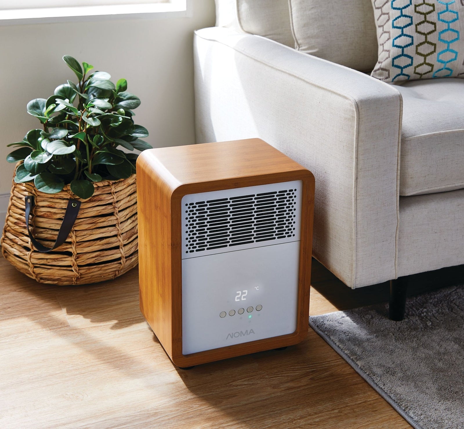 3-Setting Cabinet Heater with Child Lock, Quartz and Radiant Heating, Wood Grain Finish O0F3 - product image 7