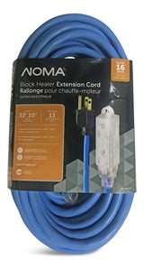 32-ft 10-in 16/3 13 Amp All-Weather Block Heater Cord with Lighted End, Blue I6T3 - product image 2
