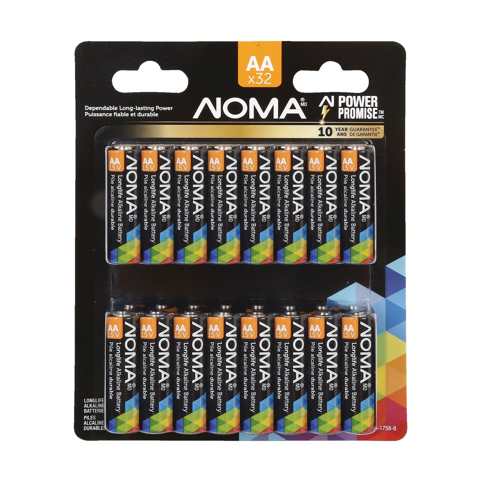 AA Alkaline Batteries, Long Lasting, All Purpose, 32-pk I7S7 - product image 1