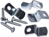 Mirror Holder, For Frameless Mirrors, 20-lb Capacity, Zinc-Finish, 4-pk V8U3 - product image 1
