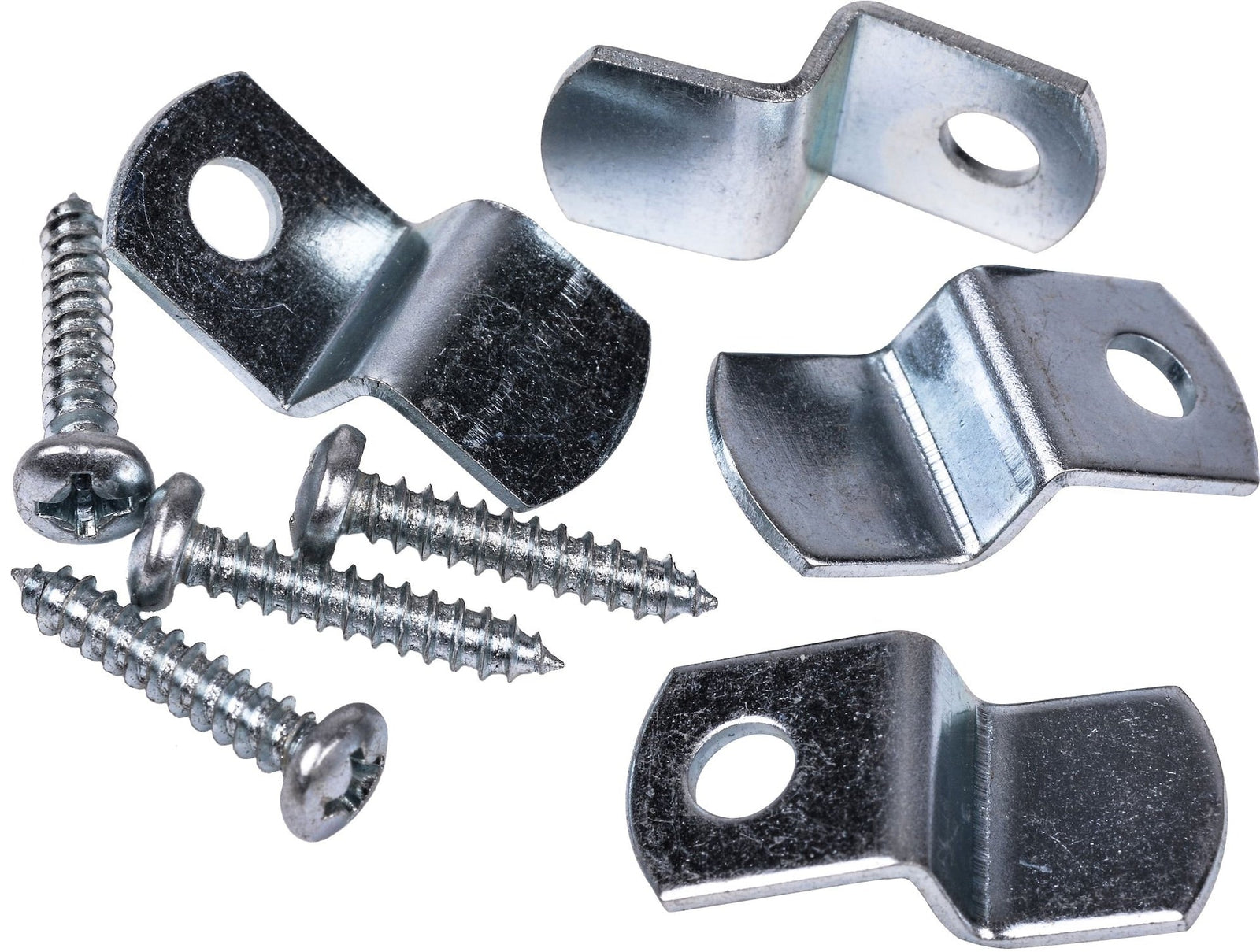 Mirror Holder, For Frameless Mirrors, 20-lb Capacity, Zinc-Finish, 4-pk V8U3 - product image 1