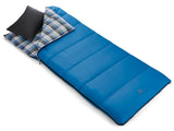 Comfort 5°C Insulated Cotton Lined Mild Weather Sleeping Bag with Compression Sack, Blue S7A7 - product image 2