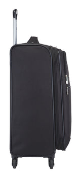 Softside Spinner Wheel Medium Travel Luggage Suitcase, Black, 24-in N8M5 - product image 4