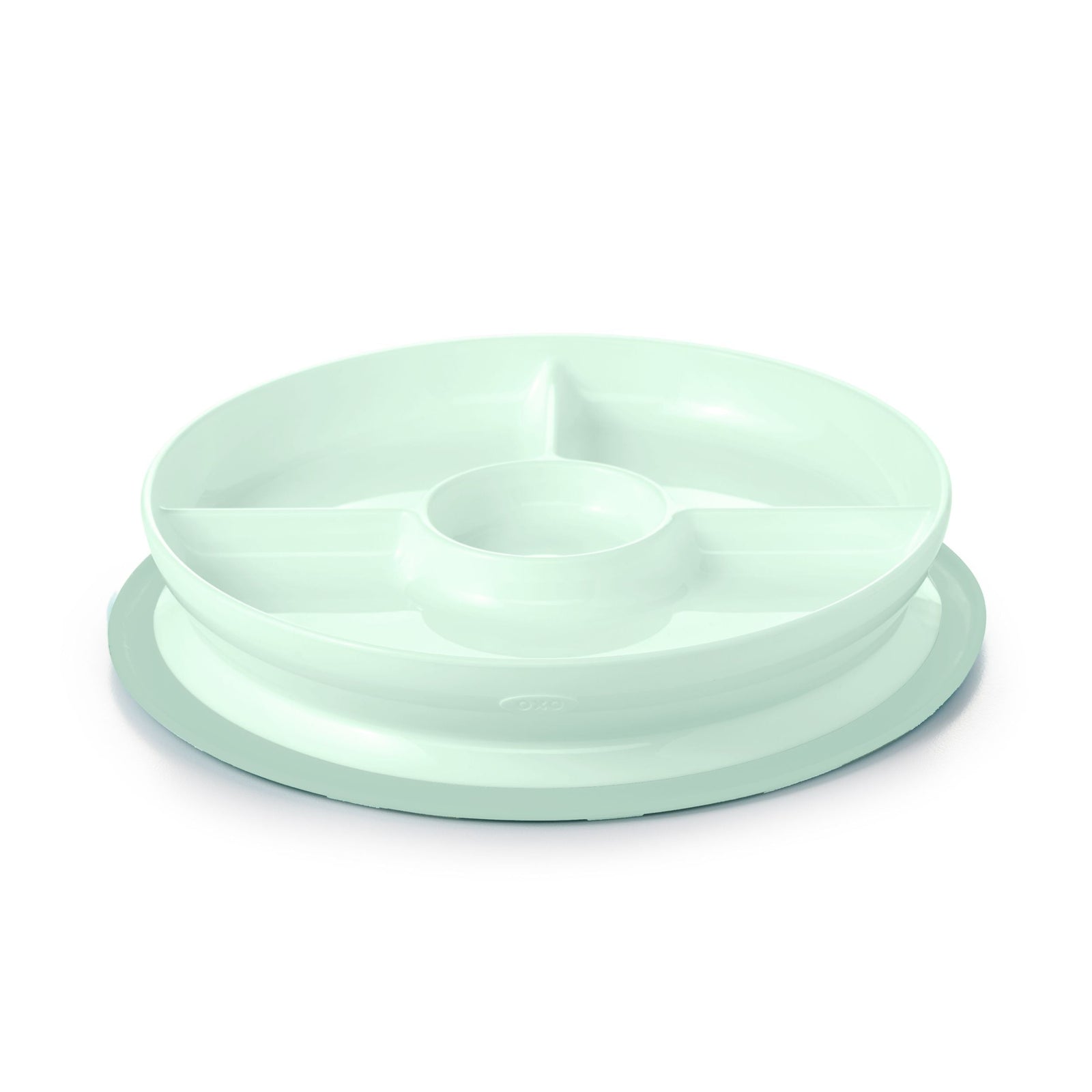 Tot Stick & Stay Divided Plate, Opal E0C1 - product image 1