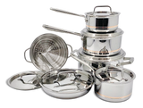 5-Ply Copper Core Stainless Steel Cookware Set, Oven Safe, 12-pc F3V8 - product image 2