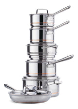5-Ply Copper Core Stainless Steel Cookware Set, Oven Safe, 12-pc F3V8 - product image 3