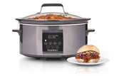 Digital Programmable Slow Cooker, Black Stainless Steel, 6qt W2Z9 - product image 2
