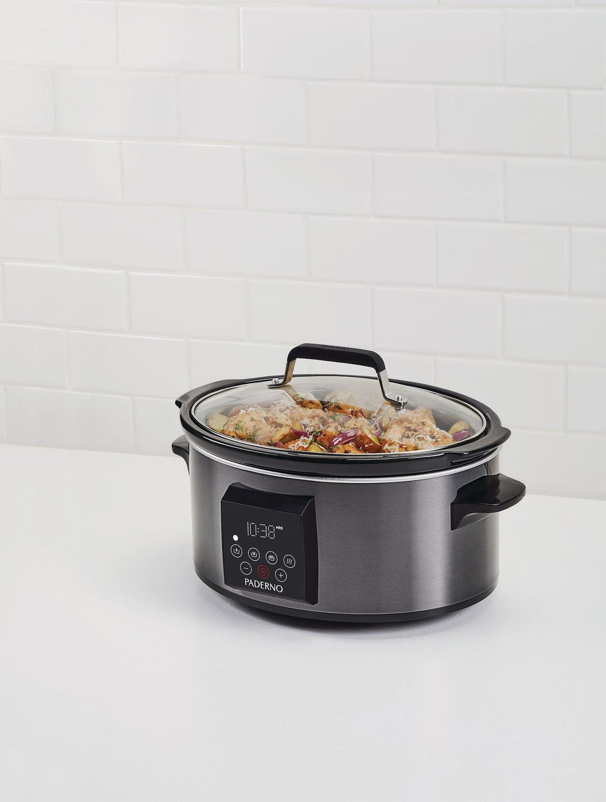 Digital Programmable Slow Cooker, Black Stainless Steel, 6qt K9W6 - product image 6