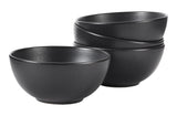 Dorset All-Purpose Stoneware Bowl, Oven Safe, 4-pk, Black Reactive W7S0 - product image 1