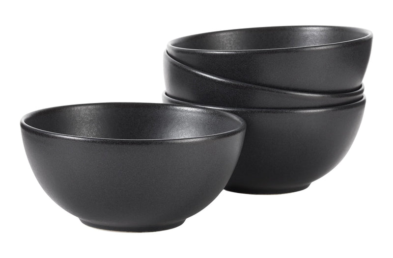 Dorset All-Purpose Stoneware Bowl, Oven Safe, 4-pk, Black Reactive W7S0