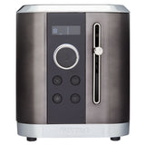 Even Heat Wide Slots Toaster with 9 Settings, Black Stainless Steel, 2-Slices M2I8 - product image 1