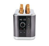 Even Heat Wide Slots Toaster with 9 Settings, Black Stainless Steel, 2-Slices M2I8 - product image 2
