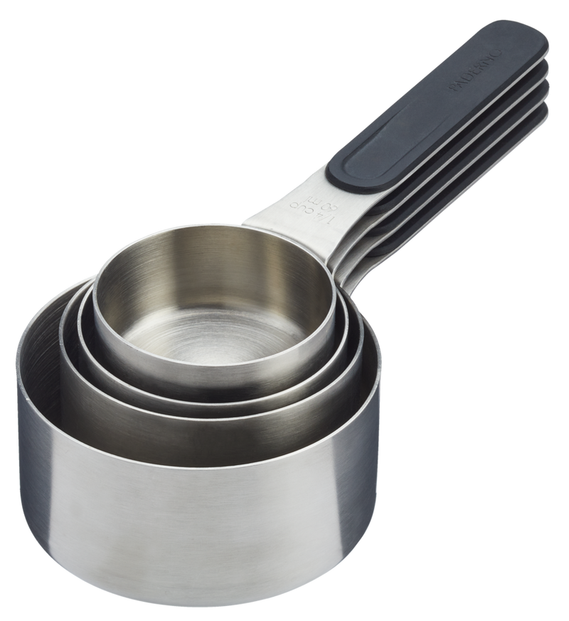 Stainless Steel Measuring Cups with Magnetic Handle, 4-pc R5D7