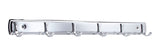 Stainless Steel 6-Hook Rail, Chrome, 19-in X0H4 - product image 1