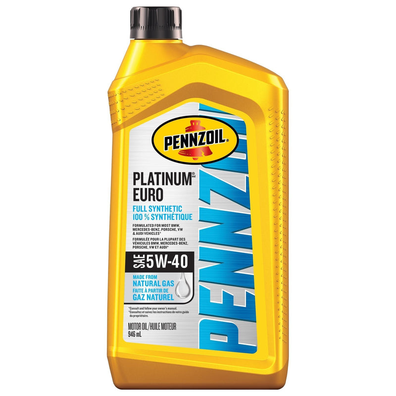 Platinum Euro 5W40 Synthetic Engine/Motor Oil, 946-mL P7I3