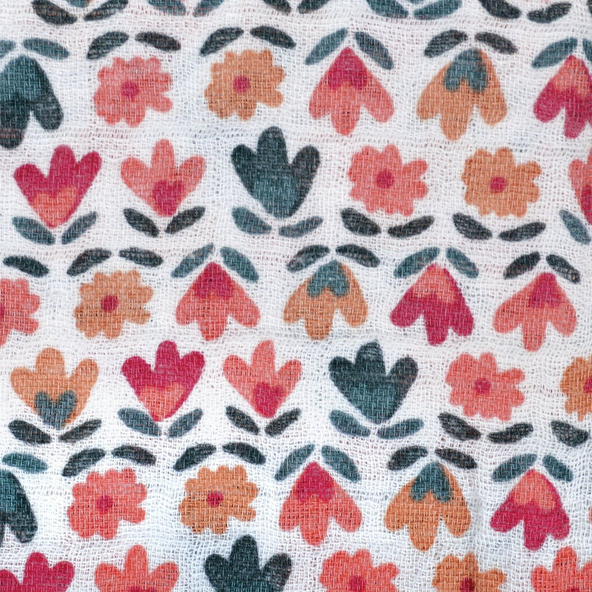 Cotton Muslin Baby Swaddle Blanket, Floral V9G4 - product image 1
