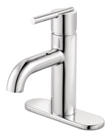 Fullerton Single Handle Single Hole 4-in Centreset Bathroom Sink Faucet, Push & Seal Drain, Chrome T9U8 - product image 2