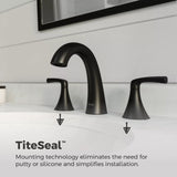 Rancho 8-in Widespread Bath Faucet, Matte Black C5V2 - product image 7