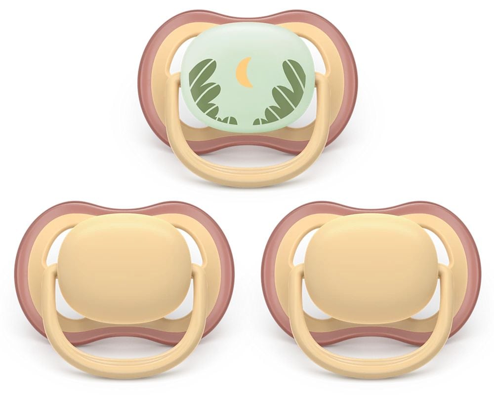 Ultra air Pacifier 0-6 Months All Day, Yellow, 3-pk L8E1 - product image 1