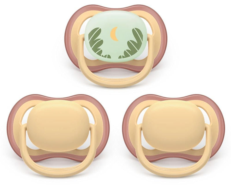 Ultra air Pacifier 0-6 Months All Day, Yellow, 3-pk L8E1