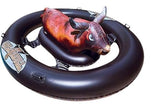 Inflatabull Inflatable Bull Ride-On Lake/Pool Float Toy, Brown M6R9 - product image 1