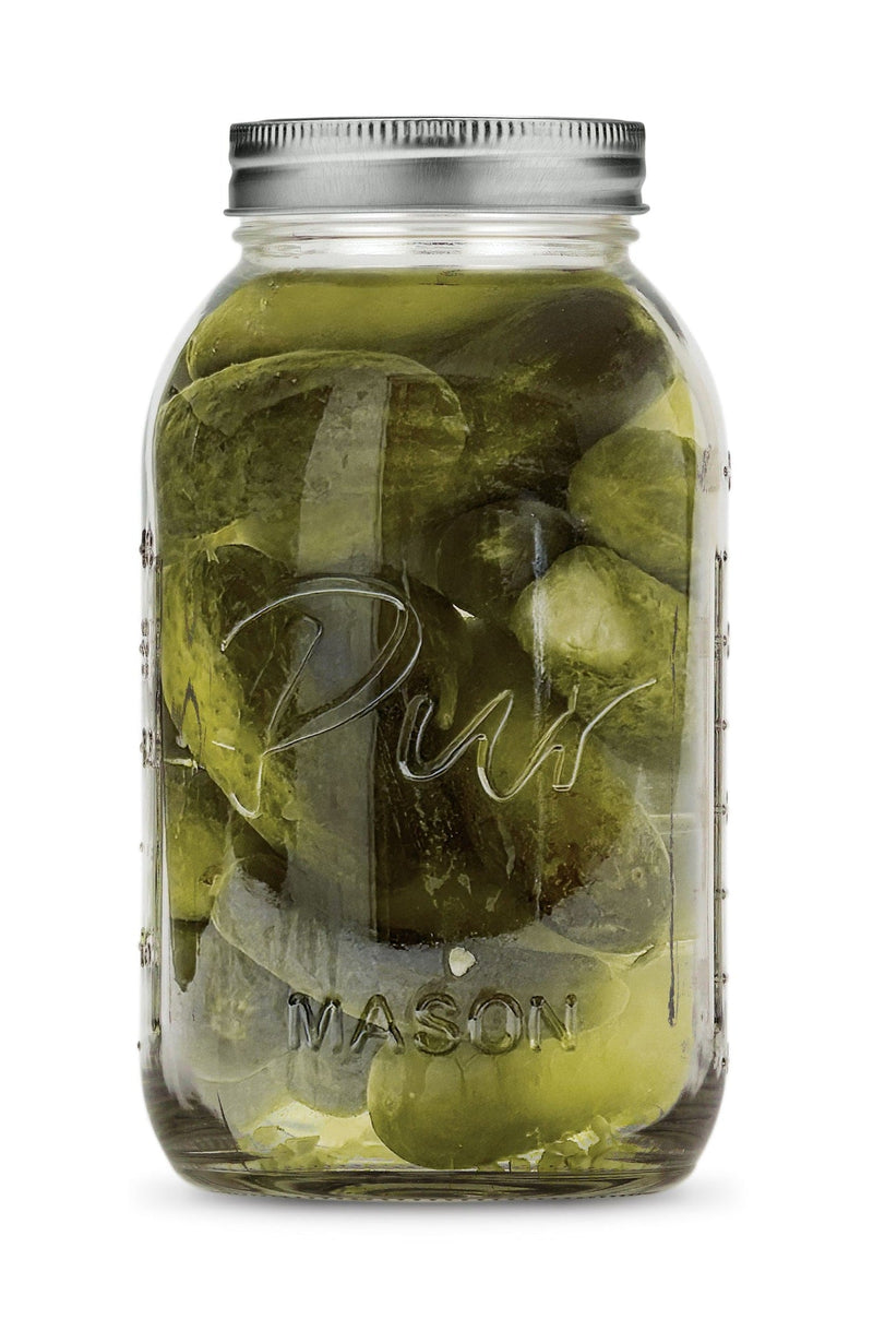 XL 64-oz BPA-Free Mason Jar with Canning Lid and Band, 6-pk B2G4