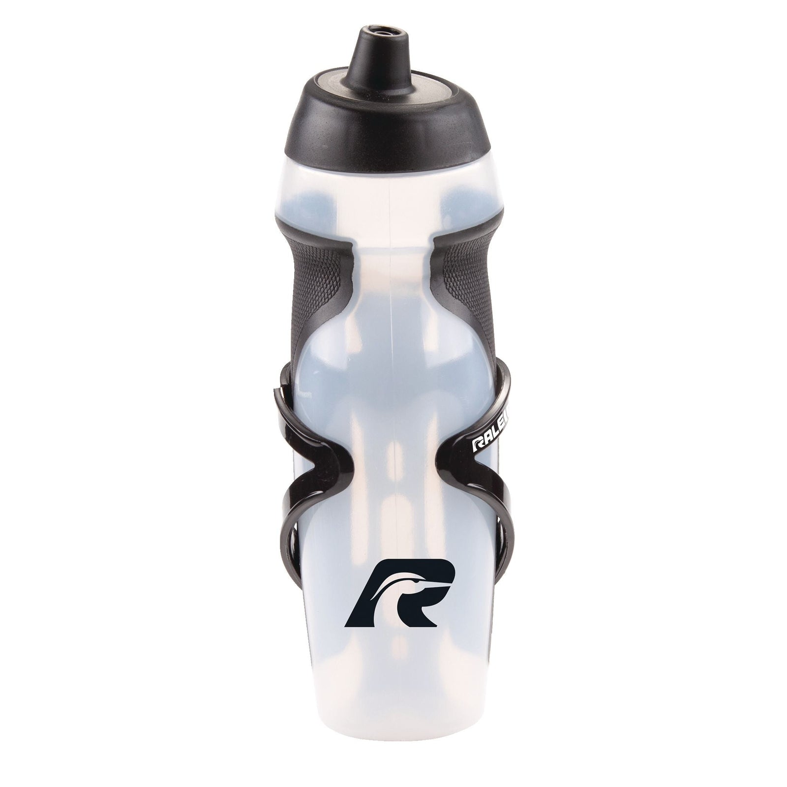 Easy-Squeeze Bike Water Bottle withCage/Holder, Transculent, 20.2-oz T0I0 - product image 1