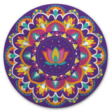 Patterned Plastic Reusable Serving Platter, Multi-Coloured, 13.5-in, for Diwali U6T0 - product image 1
