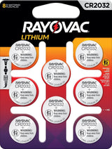 CR2032 Lithium Coin Batteries, 8-ct Y7F1 - product image 1