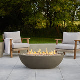 Oval Concrete Propane Fire Pit in Glacier Gray, 48-in P4B9 - product image 4