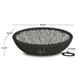 Oval Concrete Propane Fire Pit in Shale, 48-in K2G4 - product image 8