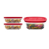3.57-Cup (2) and 5.26-Cup EasyStore Rectangle Food Storage Containers with Lids, 3 Pack O2W3 - product image 1