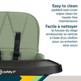Lily Compact Foldable Mineral Green High Chair E6L6 - product image 1