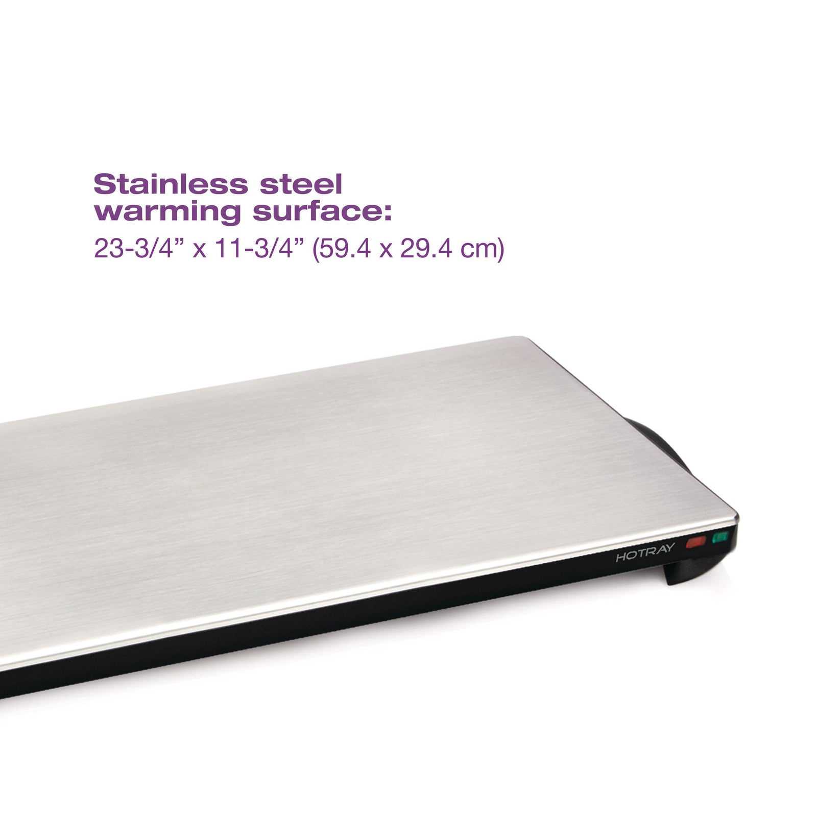 Stainless Steel Cordless Hotray Warming Tray, 1000 W, 23-3/4-in G7P2 - product image 7