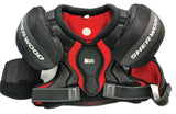 Rekker M65 Hockey Shoulder Pads, Junior, Black/Red, Assorted Sizes G5G8 - product image 1