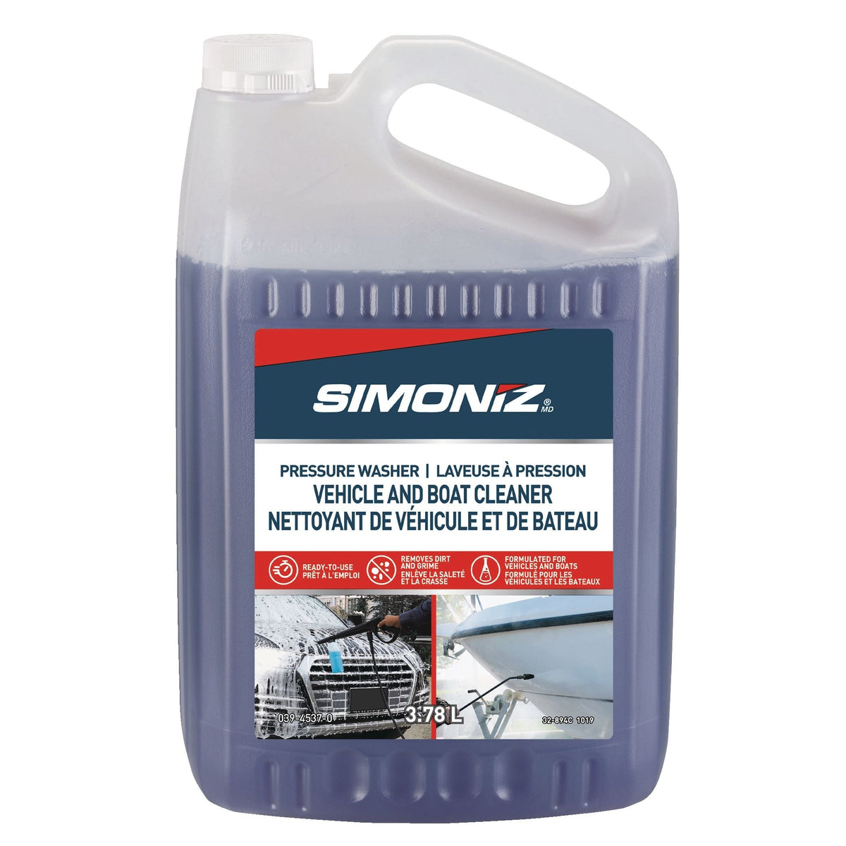 Non-Toxic Vehicles & Boats Ready-to-Use Pressure Washer Detergent, 3.78L Z4T5 - product image 1