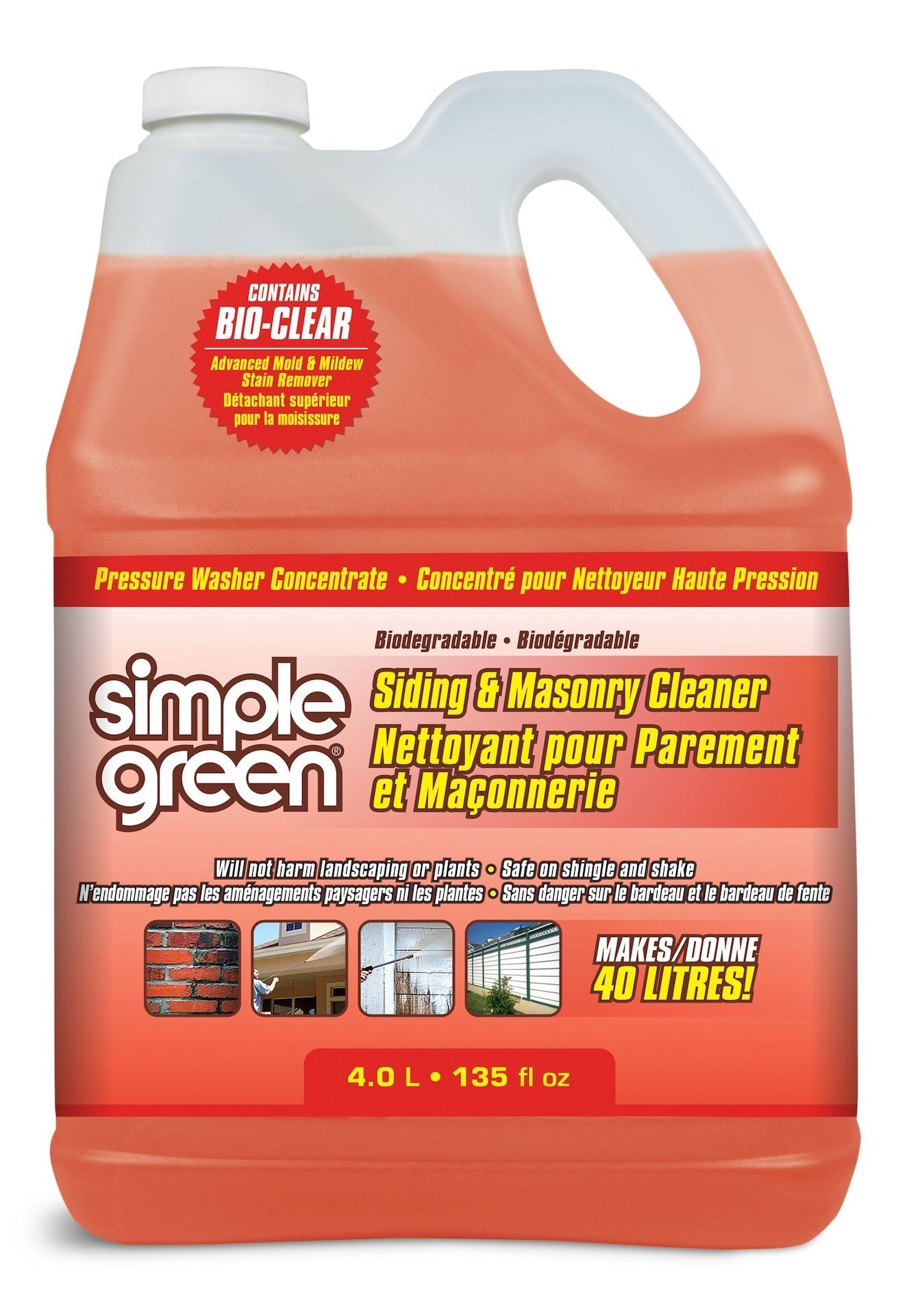 Green Siding & Masonry Pressure Washer Detergent, 4L C0R8 - product image 1