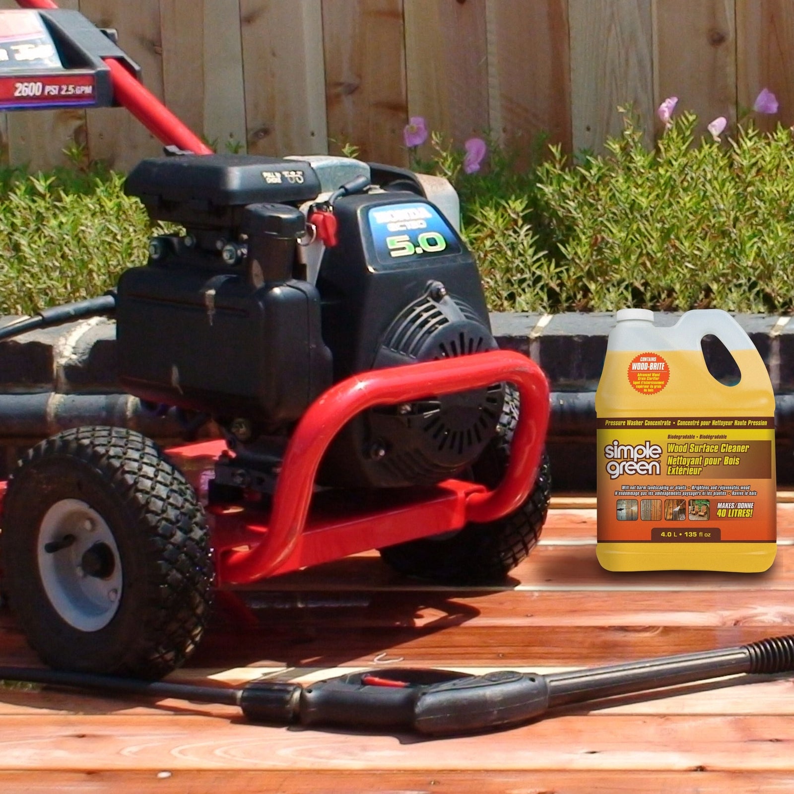 Green Wood Surface Concentrate Pressure Washer Detergent, 4L M5F7 - product image 7