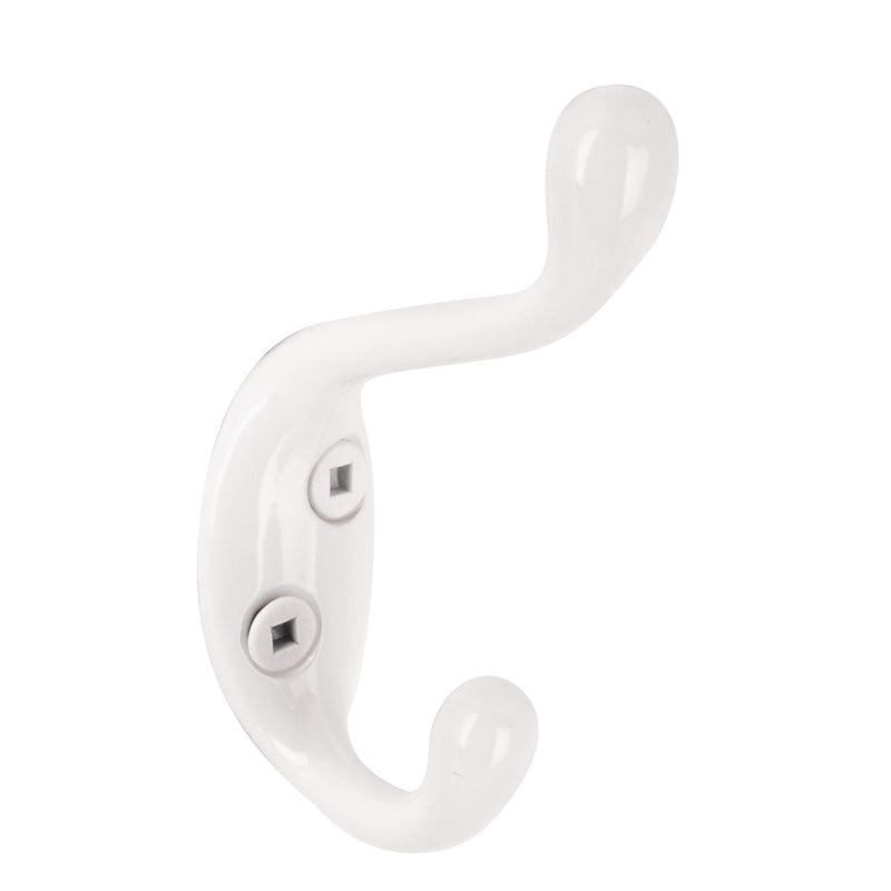 Single Hook, 3.5", White, 3pk T4I0