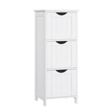 Home White Freestanding Cabinet with 3 Drawers U7B1 - product image 1
