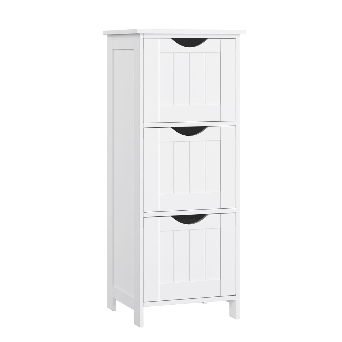 Home White Freestanding Cabinet with 3 Drawers U7B1 - product image 1