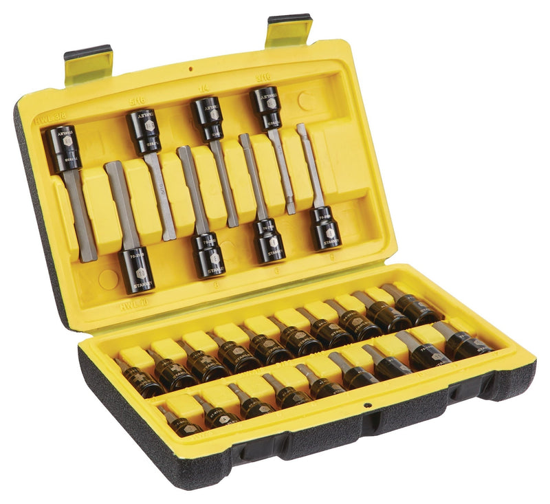 Professional Grade Black Chrome Hex Bit Socket Set, 27-pc, SAE/Metric F8X0