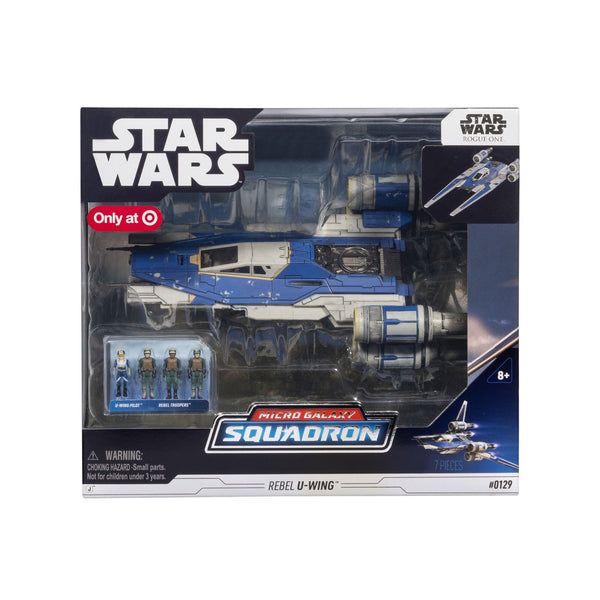 Micro Galaxy Squadron U-wing Starfighter, 2-in Vehicle with Foldout Wings, Troop Bay, Sniper Gun, and Four 1-in Micro Figure... D3Q1